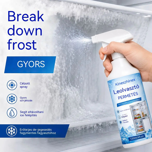 🔥【2 üveg 9600】❄️ Új jégtelenítő spray 2026 🧡 Gyorsan eltávolítható jég a fagyasztóból