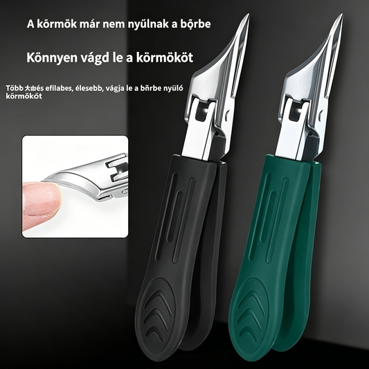 🔥【Korlátozott ideig 50% kedvezmény】🔥 Fröccsenésálló körömvágó olló, 25°-os szögben döntött pengével (3 darabos készlet)