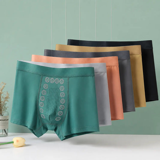 50% kedvezmény, vegyél 1-et, kapsz 2-t【Férfi légáteresztő és antibakteriális 3 darabos boxeralsó】