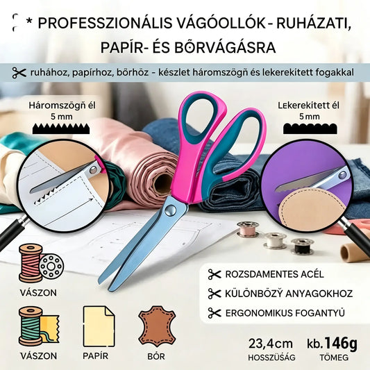 ✂️🧵Multifunkcionális olló kézimunkához, könnyedén készíthetsz vele szemet gyönyörködtető csipkét!