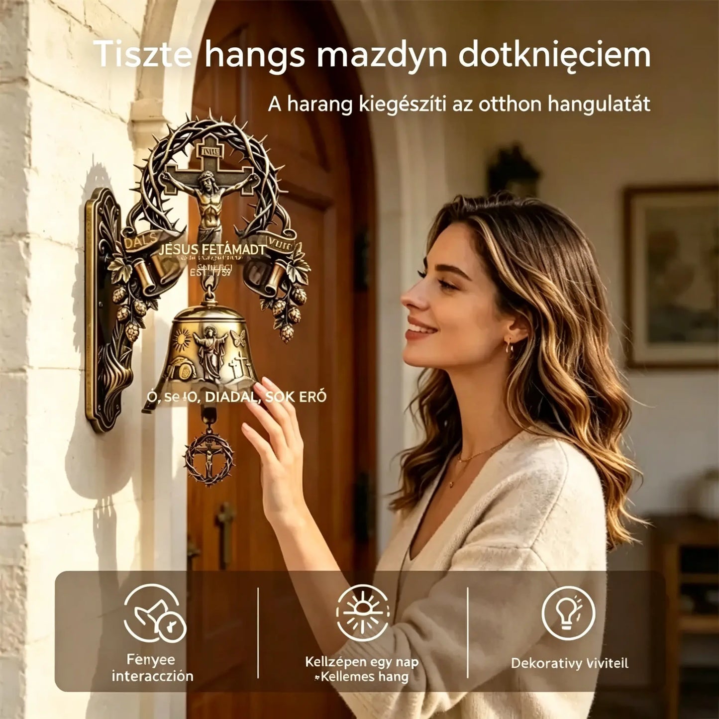 đ A hit Ă©s a remĂ©ny szimbĂłluma otthonod szĂĄmĂĄra! â "Triumph" fali csengĆ