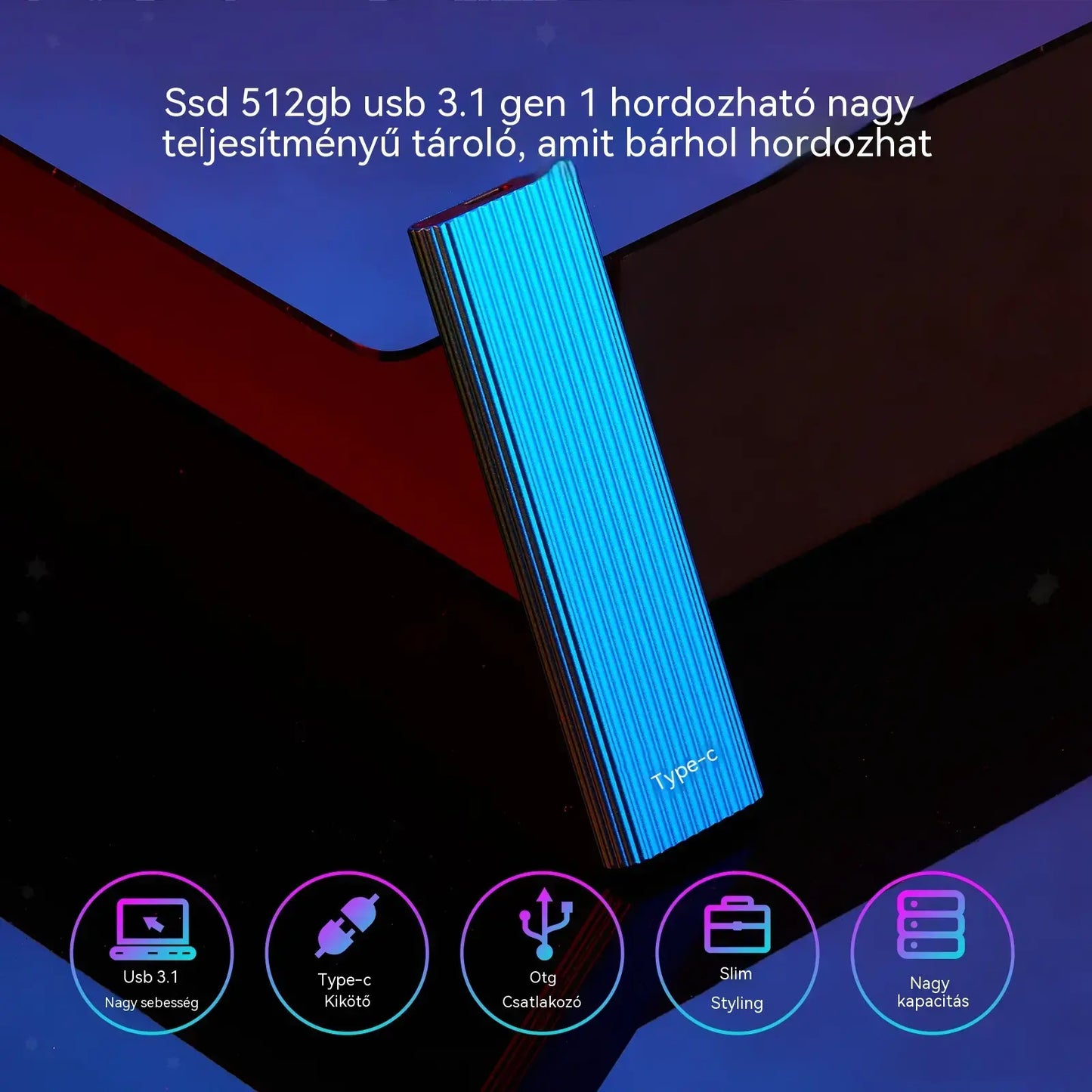 đKorlĂĄtozott ideig Ă©rvĂ©nyes ajĂĄnlat⥠đ„16 TB-os nagy kapacitĂĄsĂș, hordozhatĂł Mini Type-C SSD meghajtĂł
