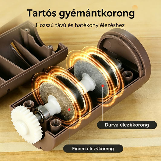 ⏳ 50% kedvezmény! 🔪 Multifunkcionális, akkus elektromos késélező, újratölthető ✨