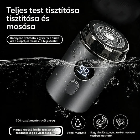 🔥Legnagyobb ajánlat: 50% KEDVEZMÉNY🔥Erőteljes mini elektromos borotva férfiaknak digitális kijelzővel
