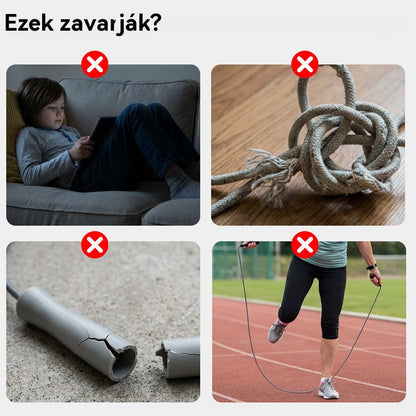 🌟✨ LED-es világítású ugrókötél – 3 állítható üzemmóddal és ütésálló kialakítással a hosszan tartó szórakozásért! 💡🏃‍♀️ Tökéletes szabadtéri tevékenységekhez, fenntartható újratölthető akkumulátorral. 🌿