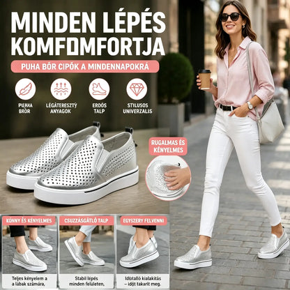 [34-41-es méretek] 🔥 Női nyári puha bőr platformos hétköznapi cipő