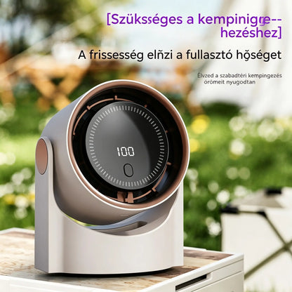 🧊🍃Új, lapát nélküli, turbina stílusú asztali ventilátor (falra szerelhető)