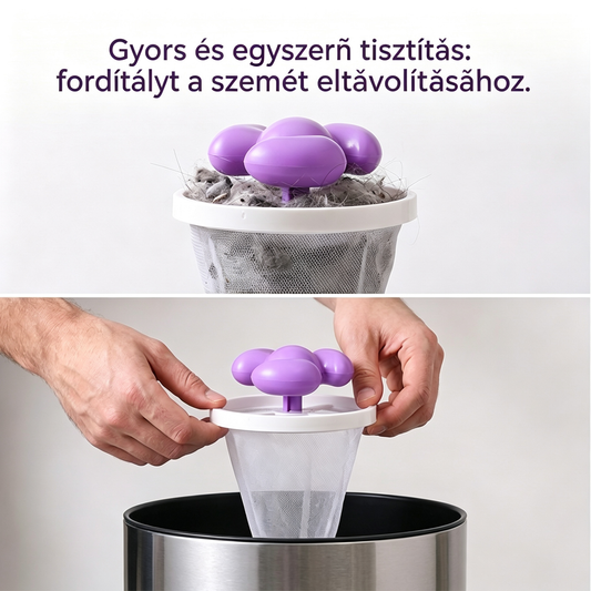 🌀 6 darabos csomag mindössze 9170 forintért ✨ Úszó mosógép szűrőháló — Hatékonyan felfogja a szöszöket, hajat és állatszőrt minden mosás során 🧺