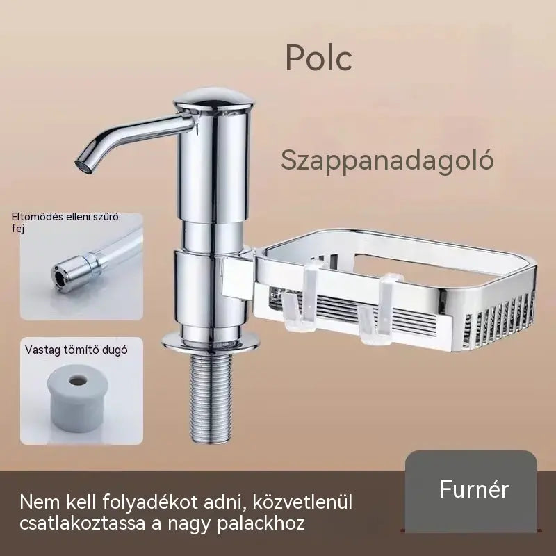 🔥【Féláron, korlátozott ideig!】Fürdőszobai mosdó szappanadagoló hosszabbító csőkészlet