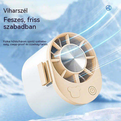 🔥【Vásároljon 1-et, kapjon 1-et ingyen】🌀 Nagy sebességű mini ventilátor, amely derékra rögzíthető.