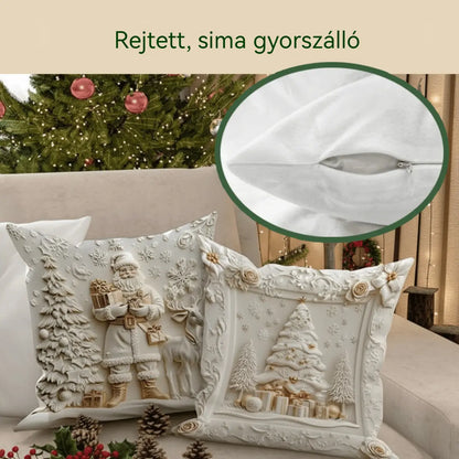 🎅Karácsonyi akció 49% kedvezmény🎄Karácsonyi témájú párnahuzat 【4 darabos szett】