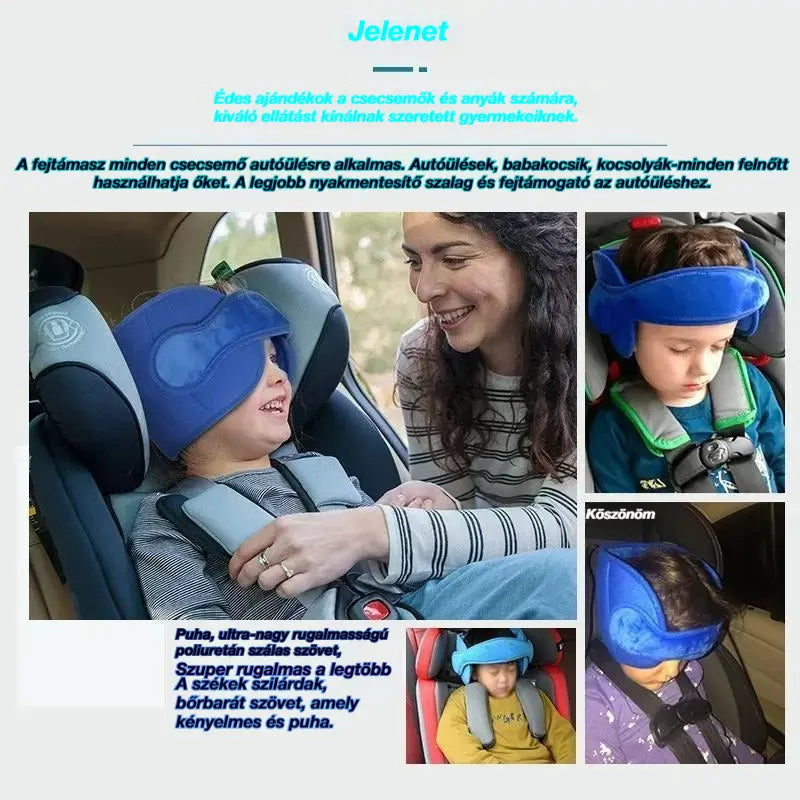 🚗 Vásárolj most 50% kedvezménnyel! 😴 Autós fejtámla alváshoz: állítható, puha és támasztó, megakadályozza a fejed lelógását, így kényelmesen szunyókálhatsz utazás közben. 🛌
