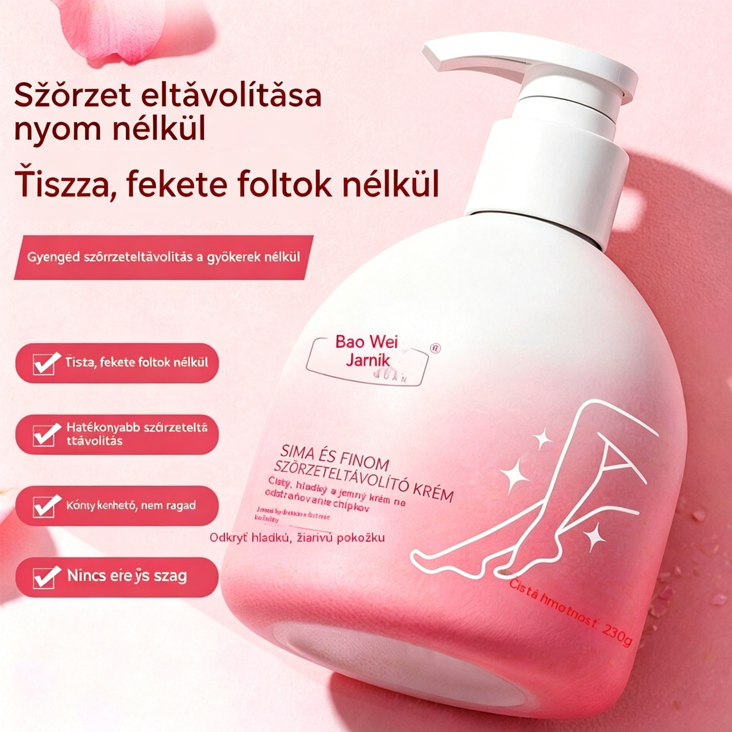 ✨Gyengéd és bőrbarát szőrtelenítő készlet | Korlátozott ideig érvényes ajánlat🎁