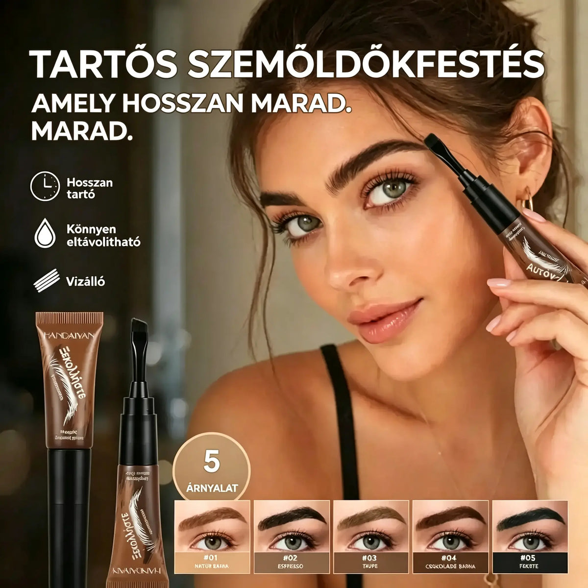 🔥Vásárolj egyet, kettőt kapsz ingyen! 3 termék mindössze 7800 forintért💖 Vízálló szemöldökgél – elfedi a fehér szemöldököt és természetes szemöldökformát hoz létre✨