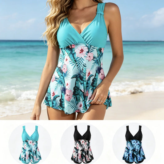 🔥【50% OFF】【S-5XL】🏖️🌴 2026 Mintás Strandnyaralási Szett / Fürdőruha Szett