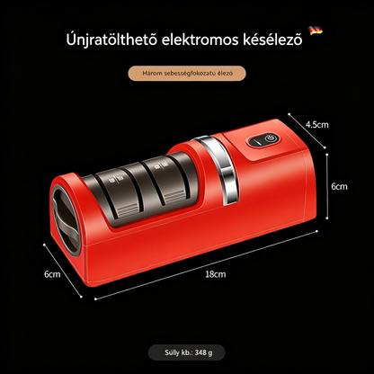 ⏳ 50% kedvezmény! 🔪 Multifunkcionális, akkus elektromos késélező, újratölthető ✨