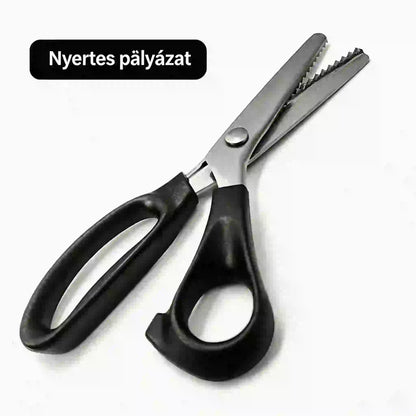 Kettő csak 8600 Ft-ért🔥 Vásárolj egyet, kapsz egyet ingyen✂️ Professzionális recés olló - éles recés textil olló