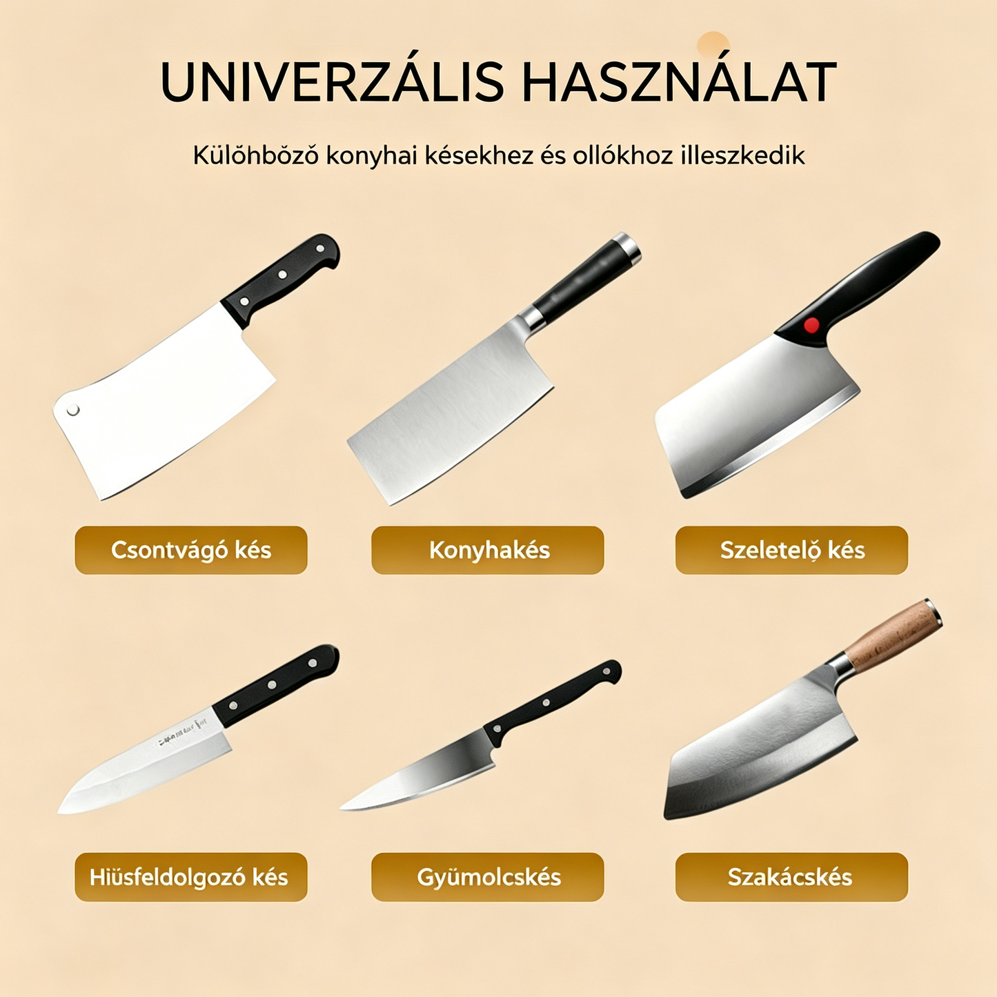 ⏳ 50% kedvezmény! 🔪 Multifunkcionális, akkus elektromos késélező, újratölthető ✨