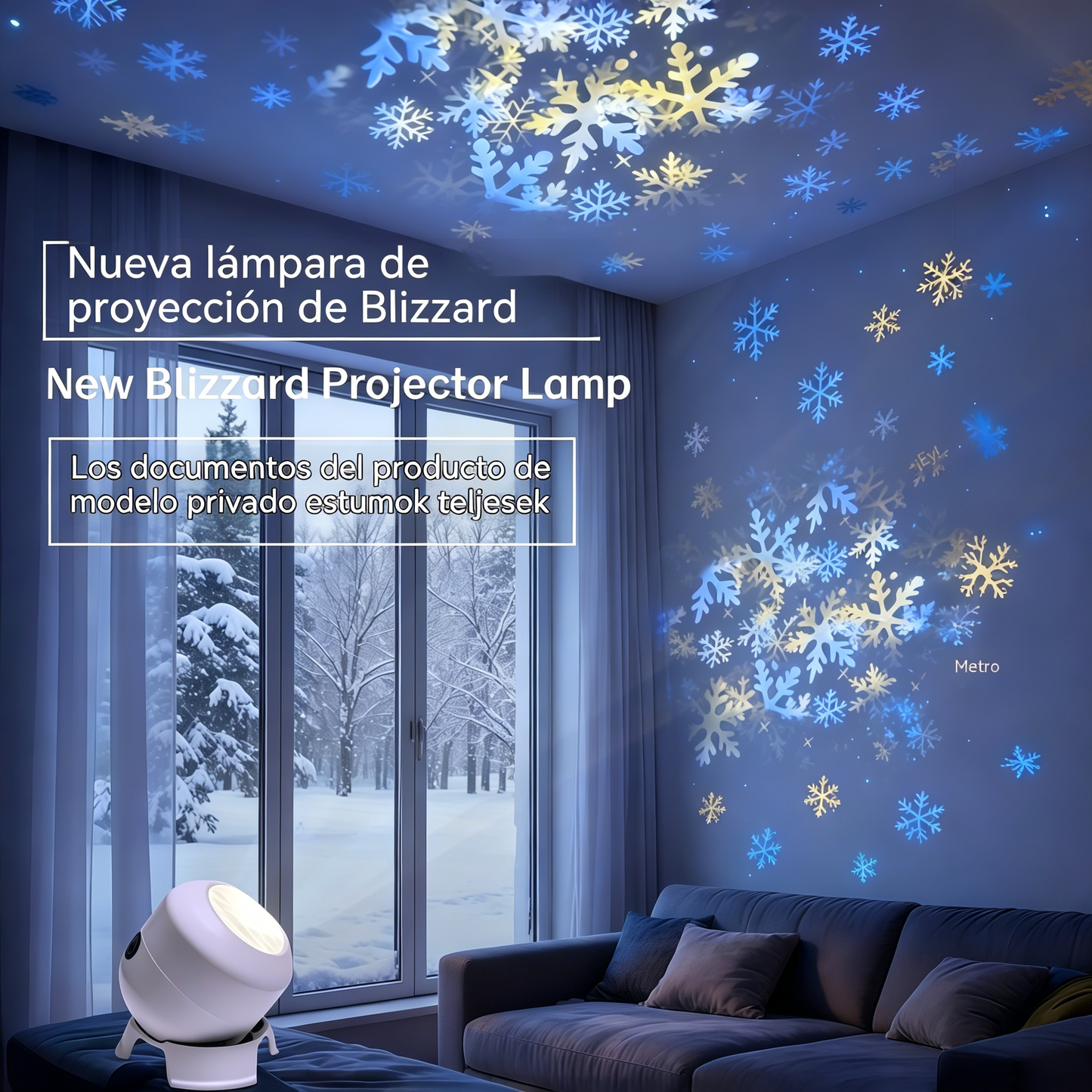 🔥【Korlátozott ideig féláron】💡Dinamikus forgó LED projektor - Magával ragadó hangulatvilágítás