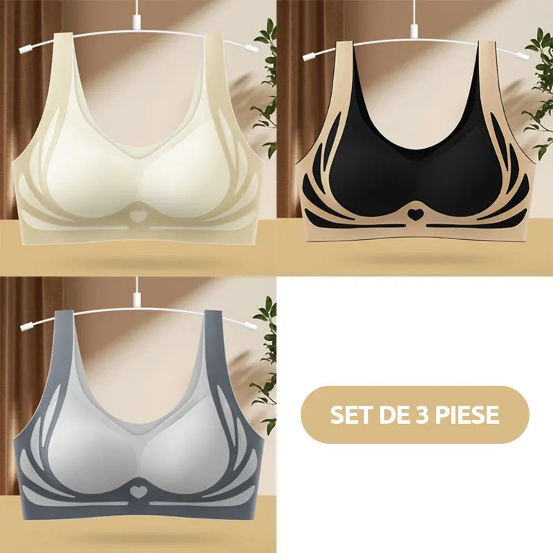❤️Minden idők legalacsonyabb ár【3 darabos csomag】Magas rugalmasságú, varrás nélküli push-up melltartó plus size méretekhez ❤️【40-85 kg】