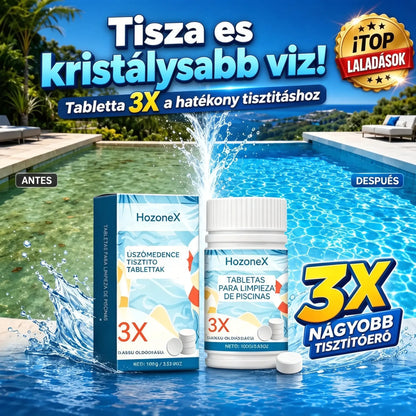 🔥【Vásárolj 1-t, kapsz 1-t ingyen】🏊‍♀️💧Medencetisztító tabletták a kristálytiszta vízért.