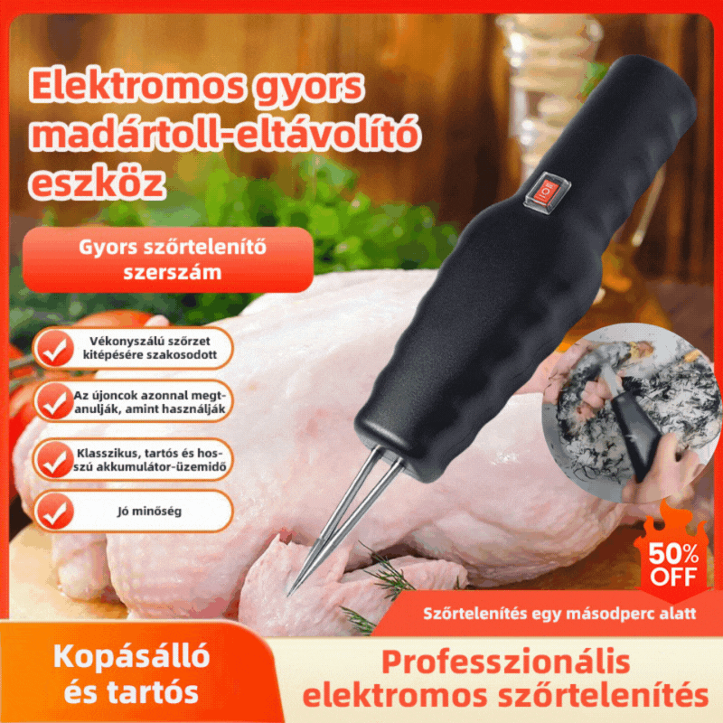 【50% OFF】🔥🛒【Vegyél 1-et, kap 1-et ingyen】🦆Elektromos baromfiszőreltávolító gyorsan