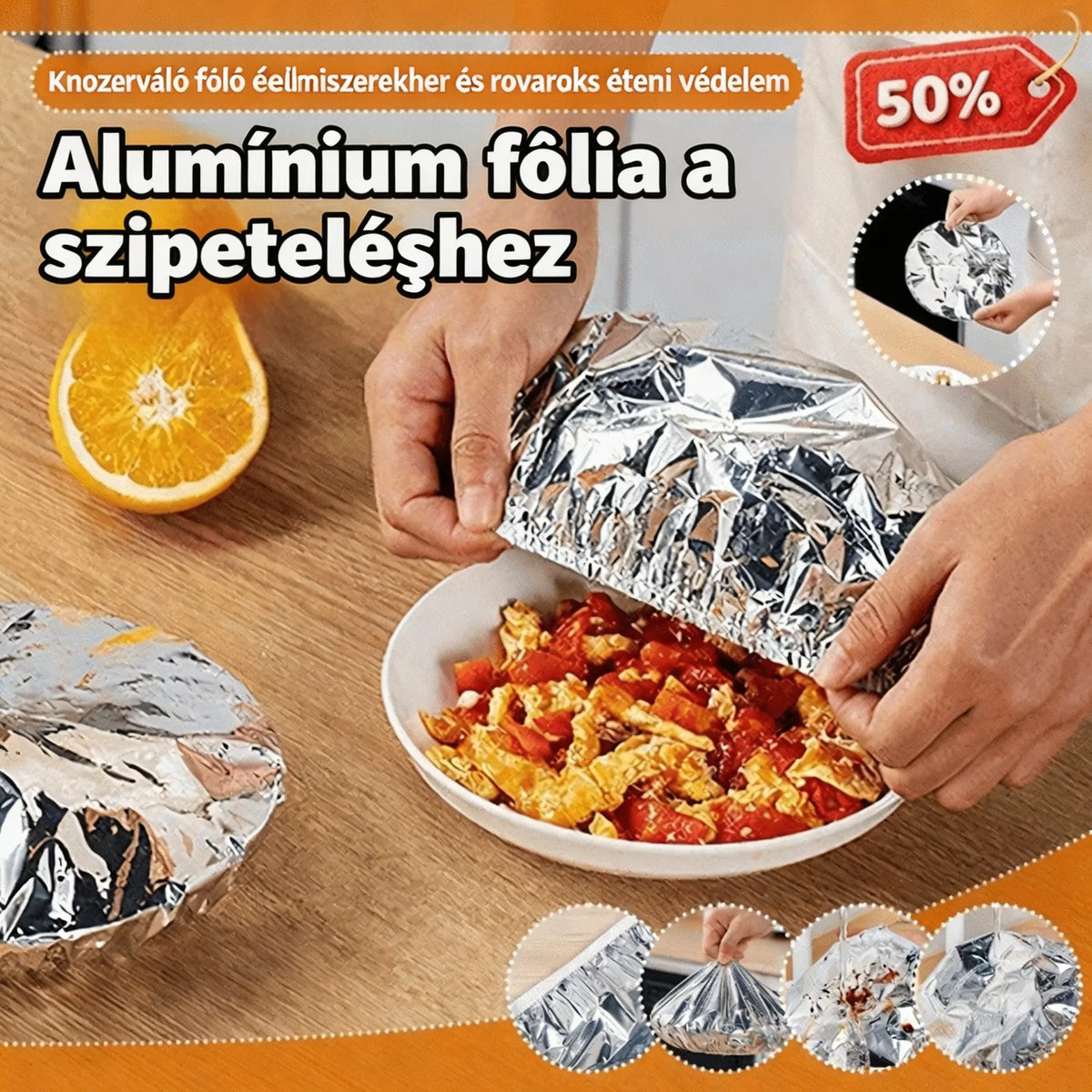 💥💥【100 darab】7900 Forint ⏰ Alumíniumfólia szigetelőborítás