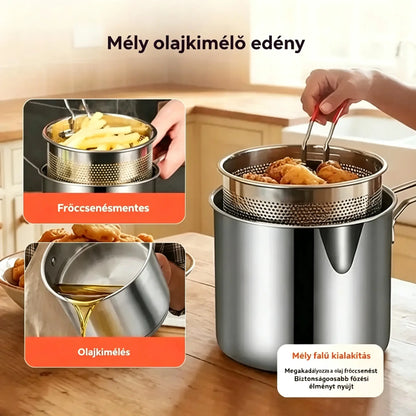 🔥A különleges ajánlat utolsó napja, spórolj 50%-ot!🎁 Multifunkcionális 304 rozsdamentes acél fritőz