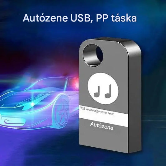 🚗🎵🎵【Zenei USB pendrive】8000 dalt, 600 videóklipet és 6D hangzást tartalmaz