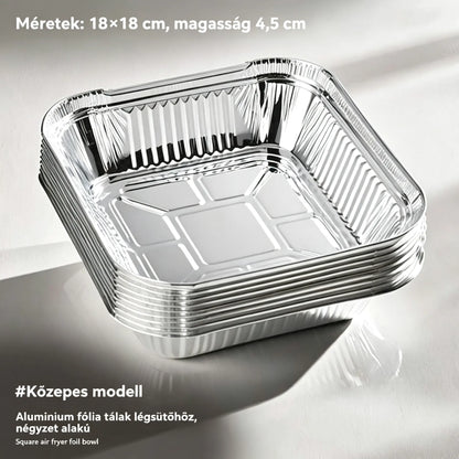 【50% KEDVEZMÉNY】[50 darab] Légkeveréses fritőz sütőtálca, alumíniumfólia tálca