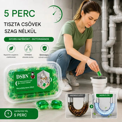 2 doboz (összesen 100 tabletta)🏠💧Drain dezodor kapszulák - a bioenzim összetétel közvetlenül a forrásuknál semlegesíti a szagokat.