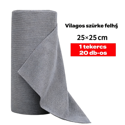 ✨🧼Újrafelhasználható tisztítókendő tekercsek, amelyek egyenként letéphetők.