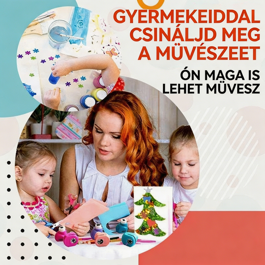 🔥[50% kedvezmény] Gyermek barkácsmintás perforátor szerszám