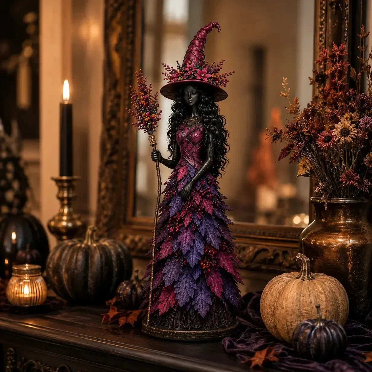 🔥 [Korlátozott ideig féláron] 🧙‍♀️ Varázslatos őszi boszorkánybaba