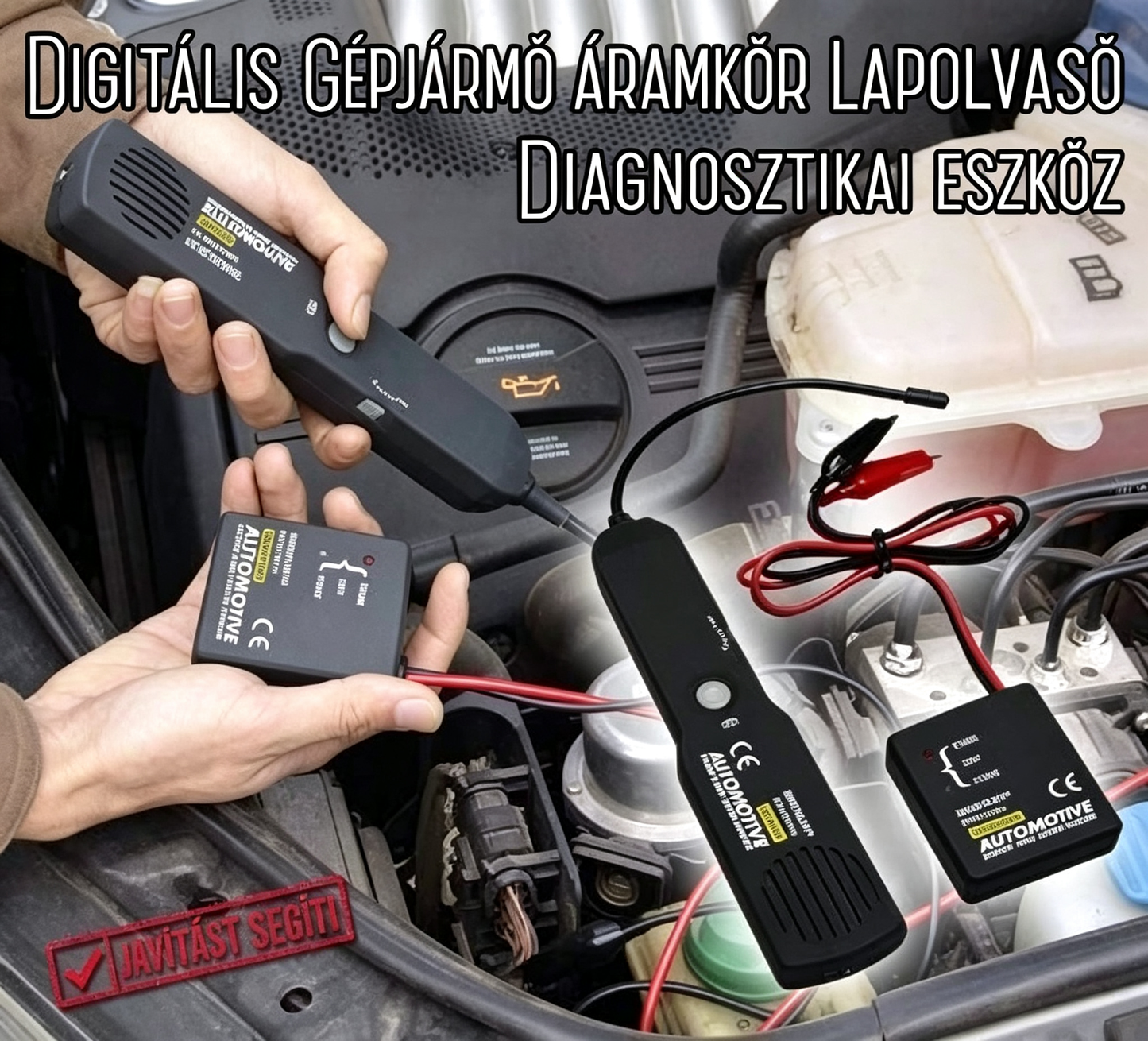 Digitális diagnosztikai eszköz autóipari áramkör-szkennerekhez