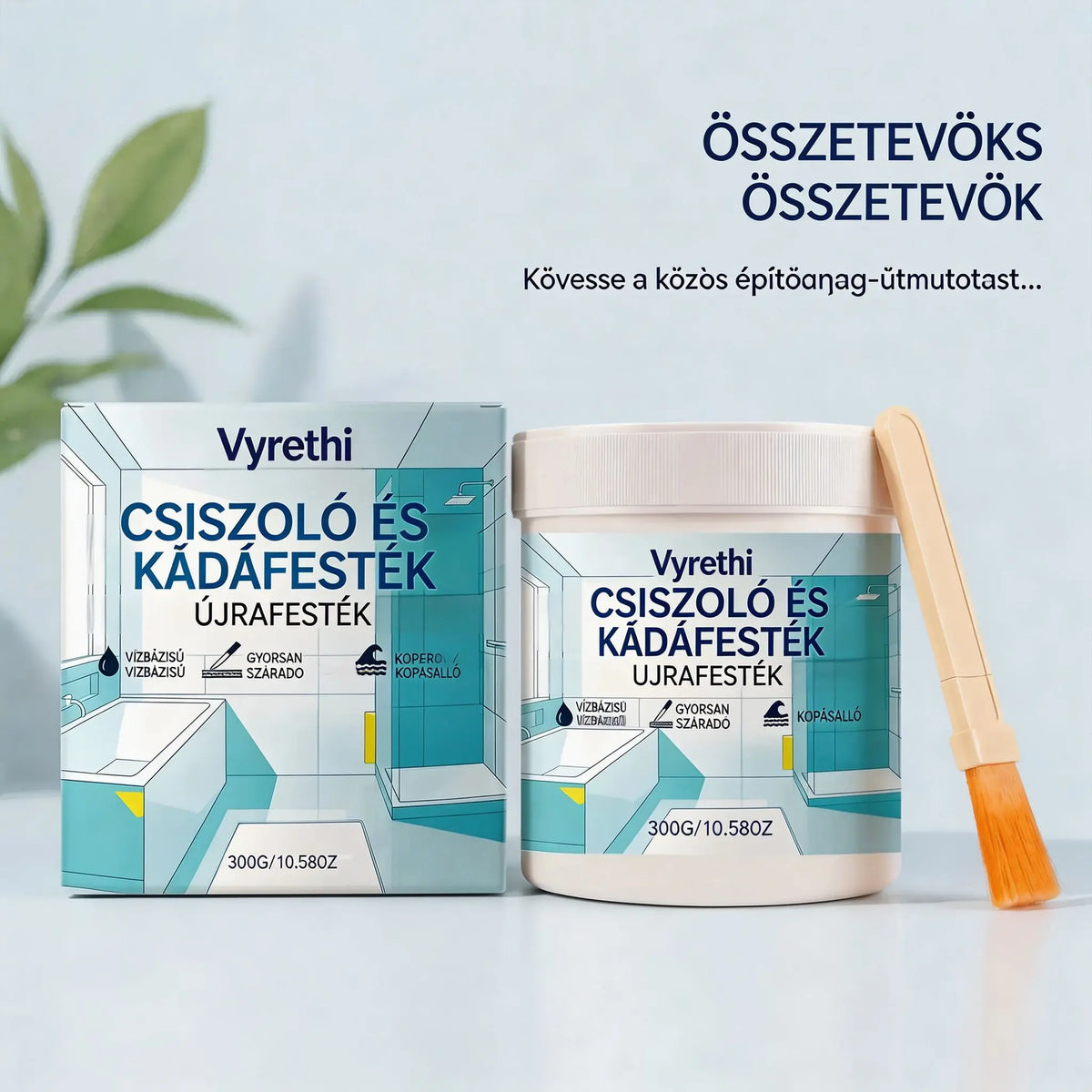 🔥【50% kedvezmény korlátozott ideig】Vízbázisú csempe- és kádfesték készlet