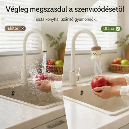 💦 Cseppmentes csapszűrő -360° – Takarítson meg vizet és mosson hatékonyabban