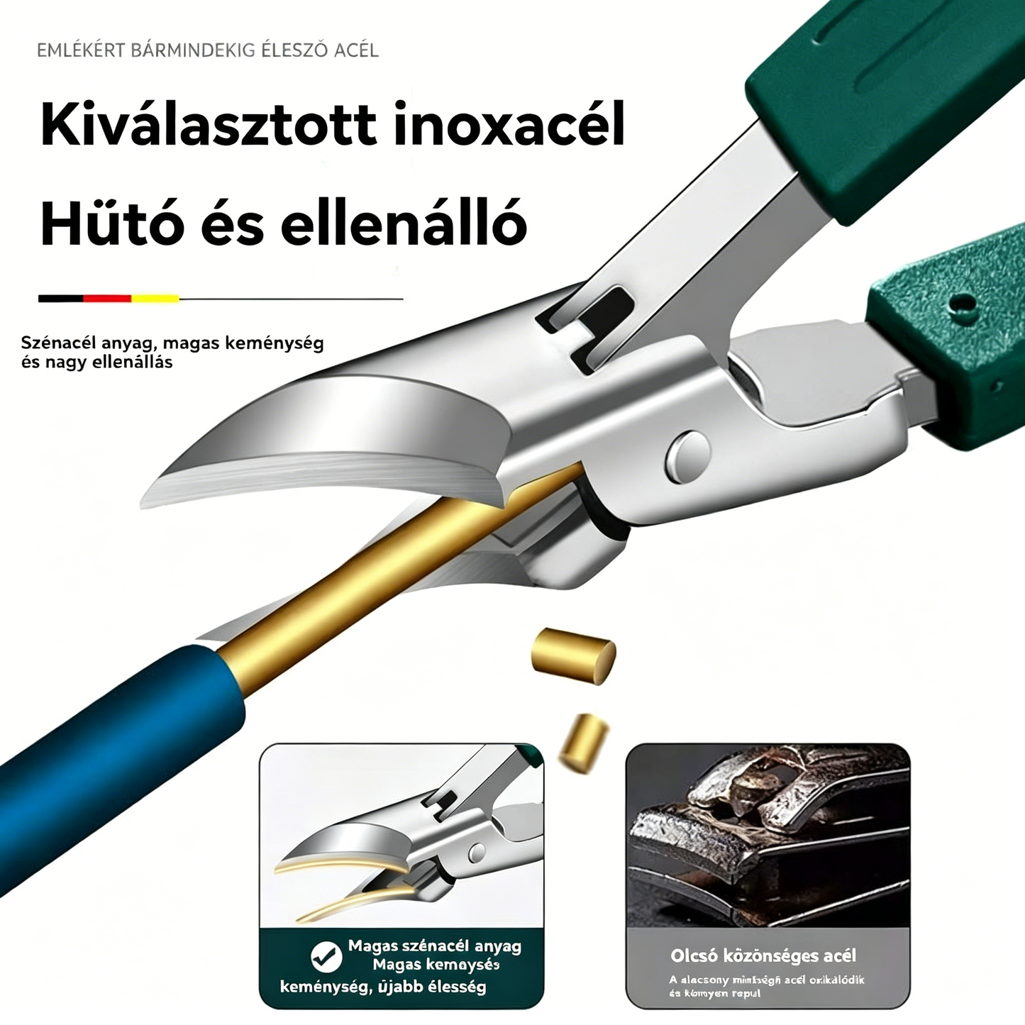 🔥【Korlátozott ideig 50% kedvezmény】🔥 Fröccsenésálló körömvágó olló, 25°-os szögben döntött pengével (3 darabos készlet)