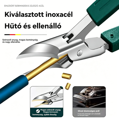 🔥【Korlátozott ideig 50% kedvezmény】🔥 Fröccsenésálló körömvágó olló, 25°-os szögben döntött pengével (3 darabos készlet)