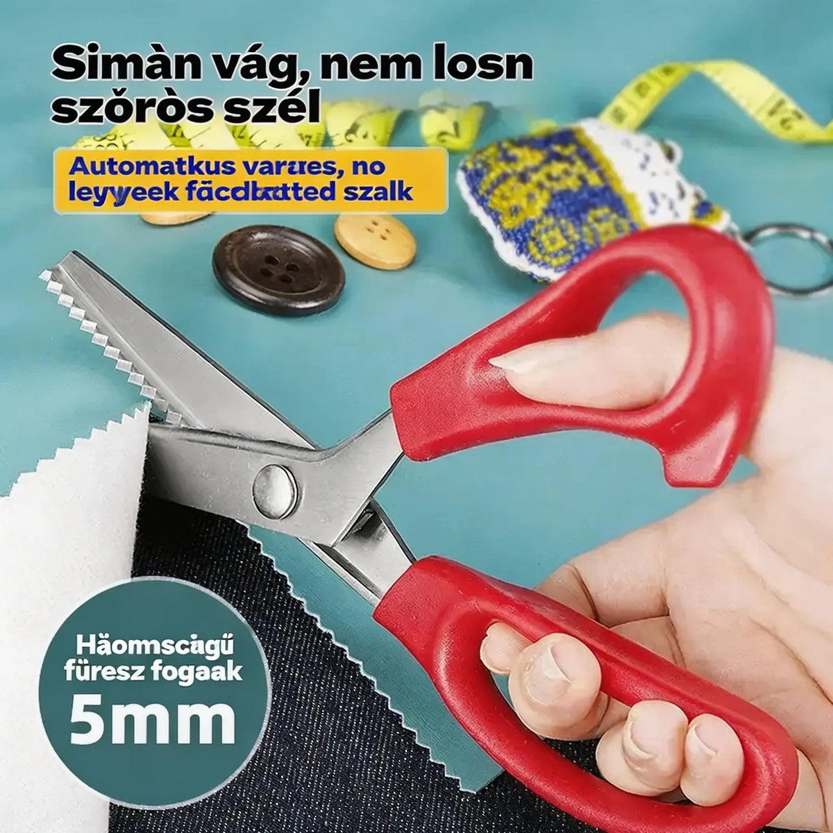 ✂️✨ Barkács varró- és csipkeolló 🧵💖 Precíz és egyszerű vágás minden alkalommal, segítve saját remekművek létrehozását 🎀🌟
