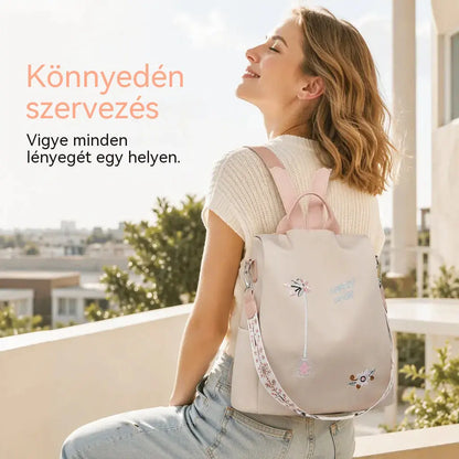 🔥【50% kedvezmény korlátozott ideig】Hímzett, nagy kapacitású, lopásgátló utazó hátizsák