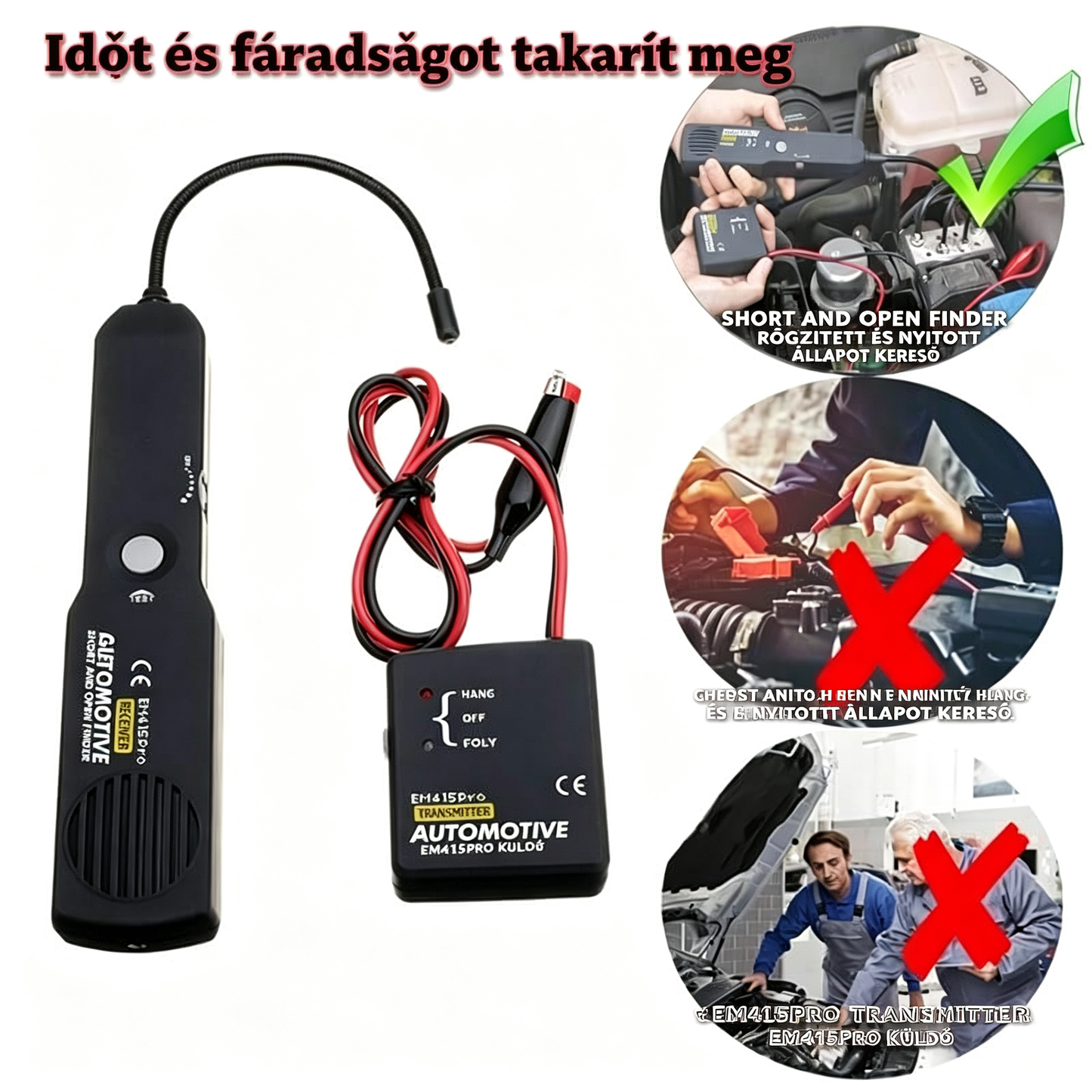 Digitális diagnosztikai eszköz autóipari áramkör-szkennerekhez