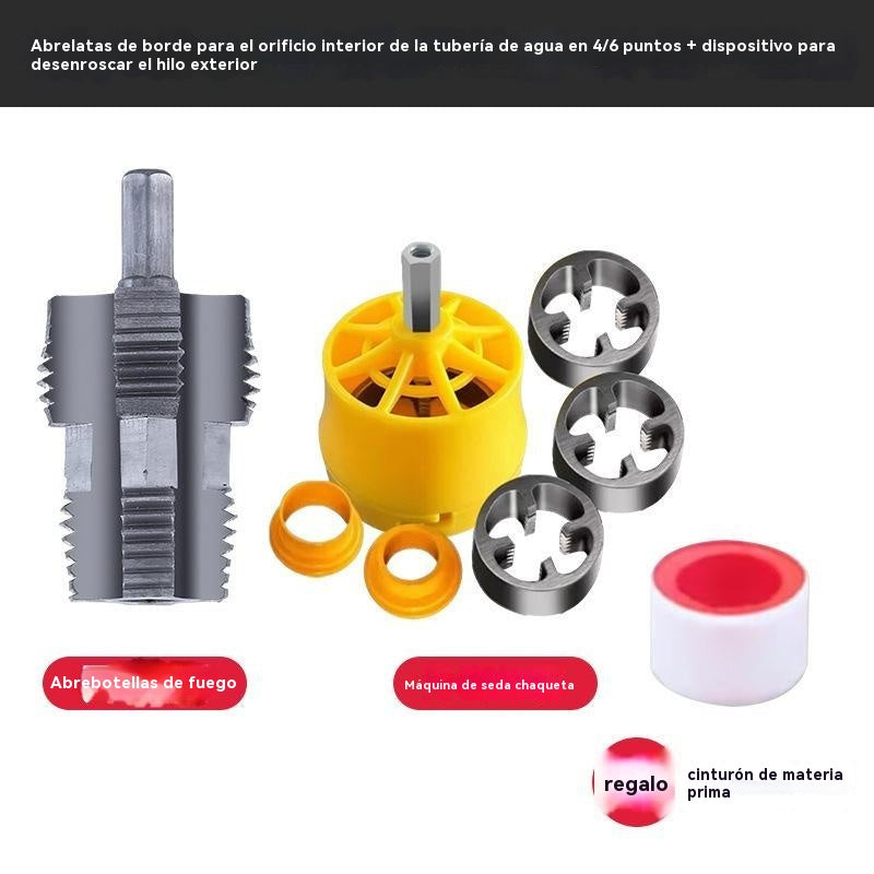 🛠️【Belső és külső menetvágó szerszámkészlet】⚙️🔩 Vízvezeték menetvágó tartozék