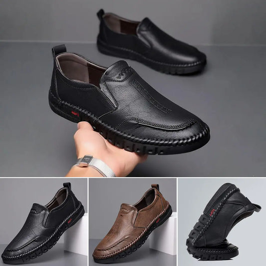 🔥【Vásárolj egyet, kapsz egyet ingyen】【39-44】2026 Férfi Utcai Sportcipő👞 Valódi bőr, puha talp, csúszásmentes, lélegző