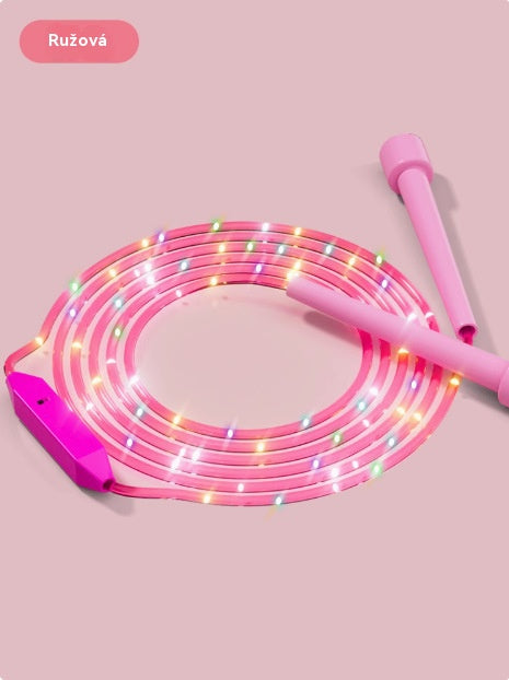 🌟✨ LED-es világítású ugrókötél – 3 állítható üzemmóddal és ütésálló kialakítással a hosszan tartó szórakozásért! 💡🏃‍♀️ Tökéletes szabadtéri tevékenységekhez, fenntartható újratölthető akkumulátorral. 🌿