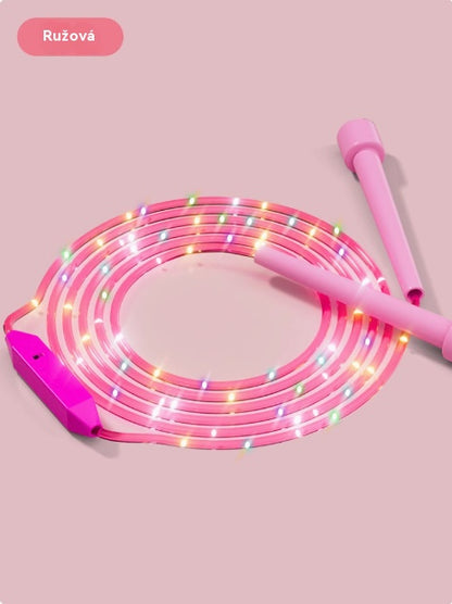 🌟✨ LED-es világítású ugrókötél – 3 állítható üzemmóddal és ütésálló kialakítással a hosszan tartó szórakozásért! 💡🏃‍♀️ Tökéletes szabadtéri tevékenységekhez, fenntartható újratölthető akkumulátorral. 🌿