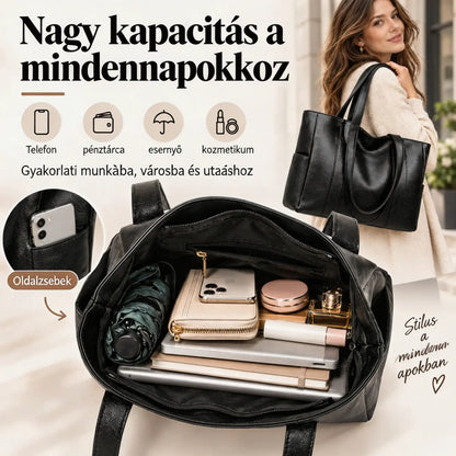 👜 Új női, puha bőr válltáska ✅
