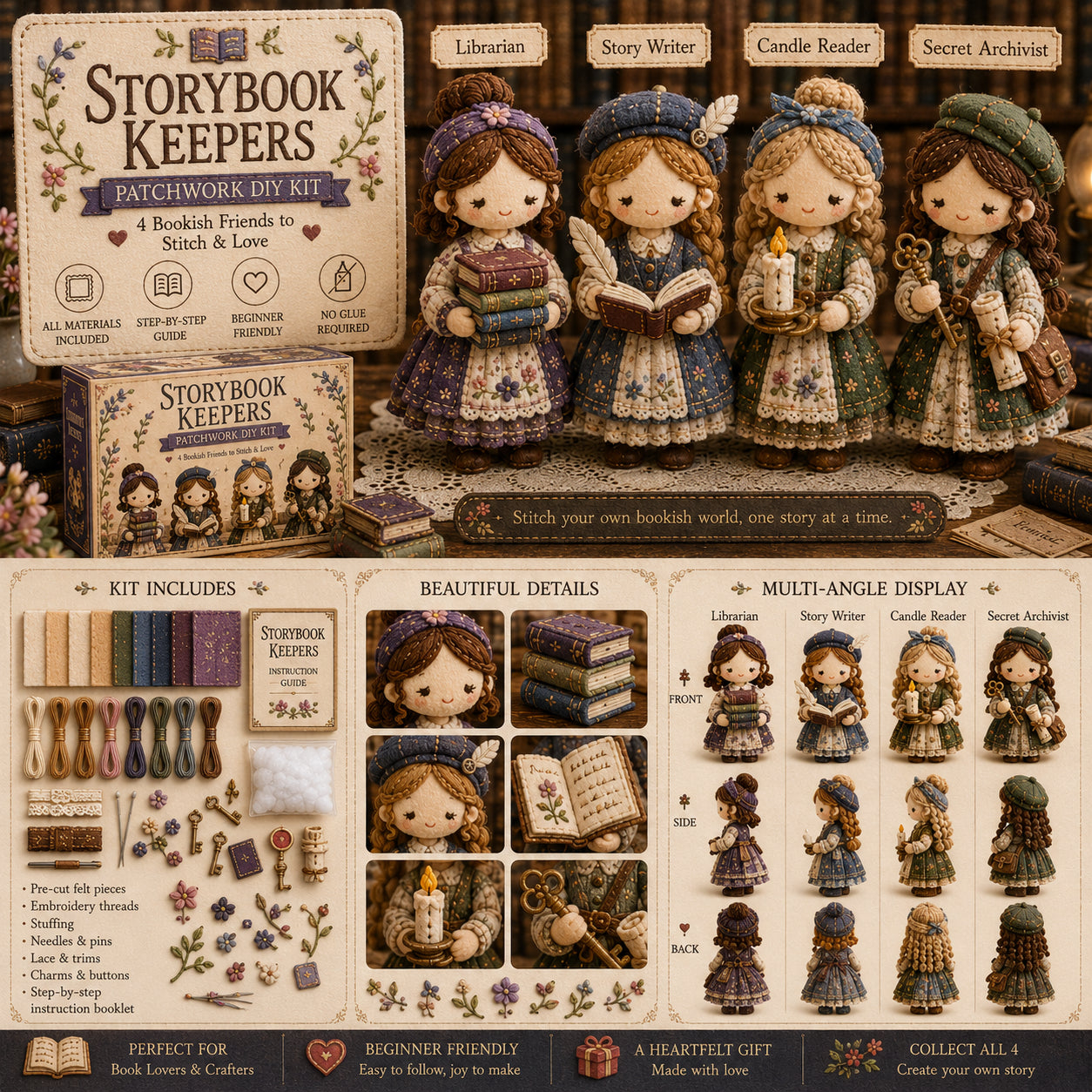 🎁Utolsó nap: Használd ki az 50% kedvezményt! 🧵Patchwork miniatűr készlet a Miniature World sorozatból.