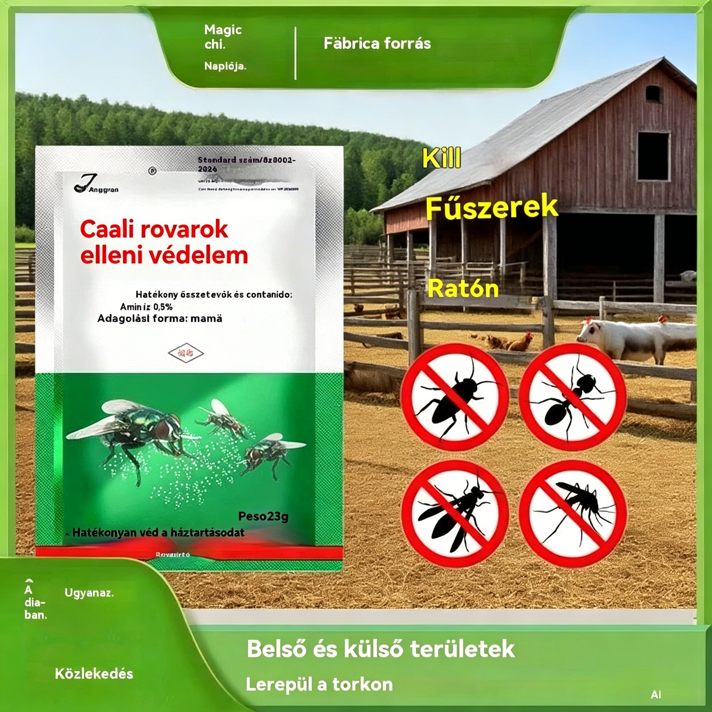 🦟【15 tasak】Melegen ajánlott! Csodálatos rovarriasztó kifejezetten farmok számára, búcsút inthetsz a szúnyogoknak!