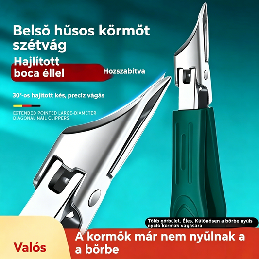🔥【Korlátozott ideig 50% kedvezmény】🔥 Fröccsenésálló körömvágó olló, 25°-os szögben döntött pengével (3 darabos készlet)